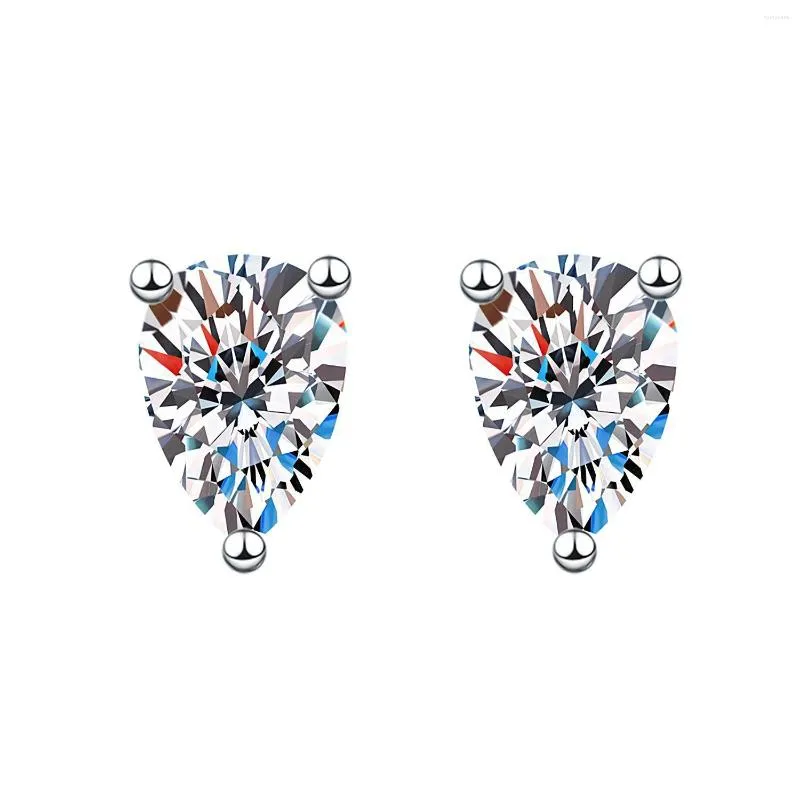 Stud Earrings Temperament Zircon Simple Drop-shaped European And American Style Girls All-match Accessories