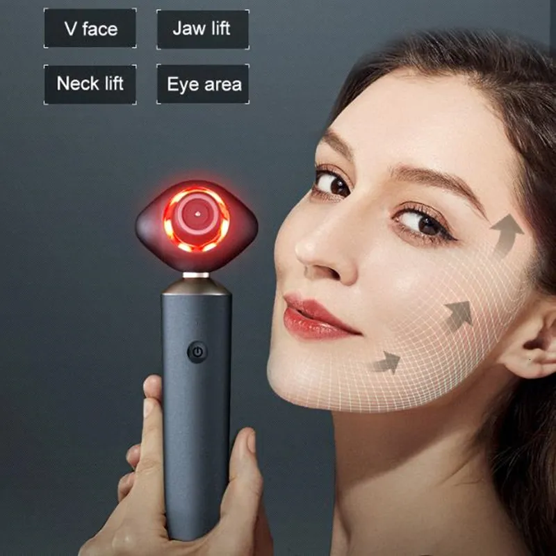 Appareils de soins du visage 3 en 1 RF EMS LED Rajeunissement de la peau Appareil de beauté Anti-âge Lifting Rides Remover Micro Current Vibration Massage 230706