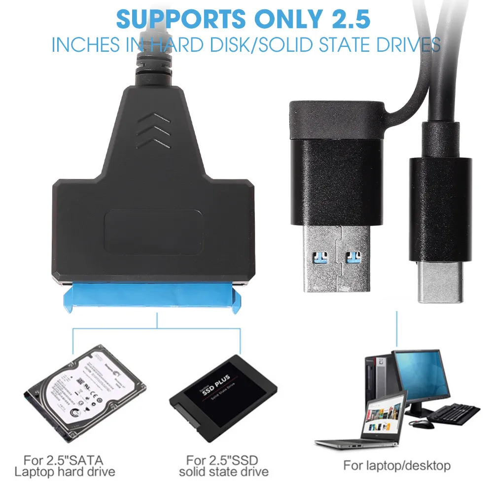 2in1 usb+type-c sata-4