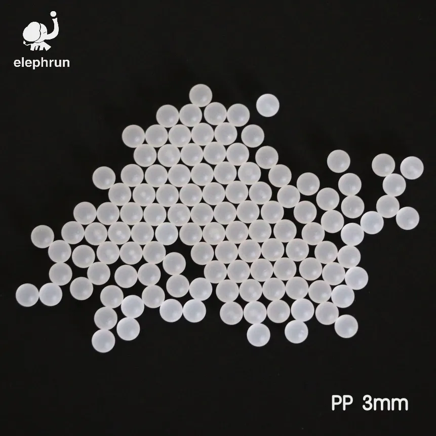 3-mm-Kugelkugeln aus massivem Polypropylen (PP) für Kugelhähne und Lager mit geringer Belastung
