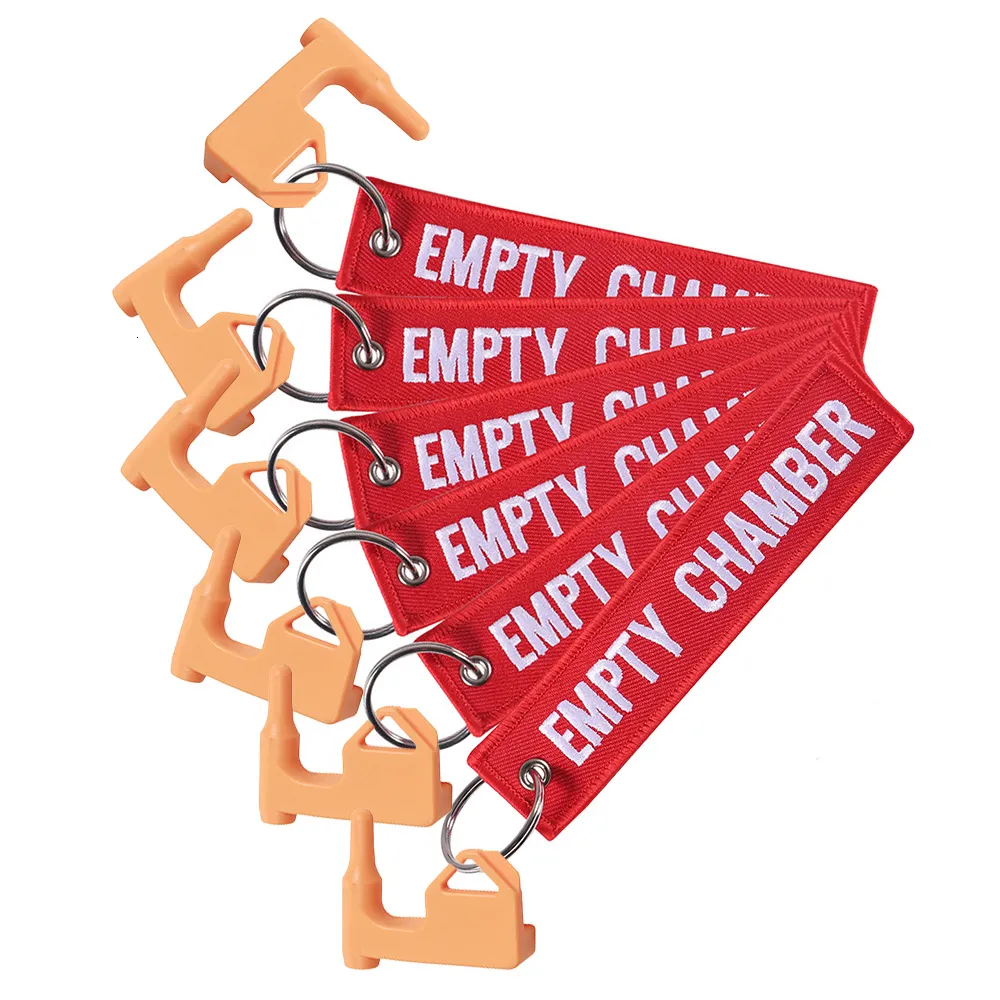 Safety Key Chain Label Safety Key Chains Empty Chamber Aviation Safety Tag, Indicator Red ...