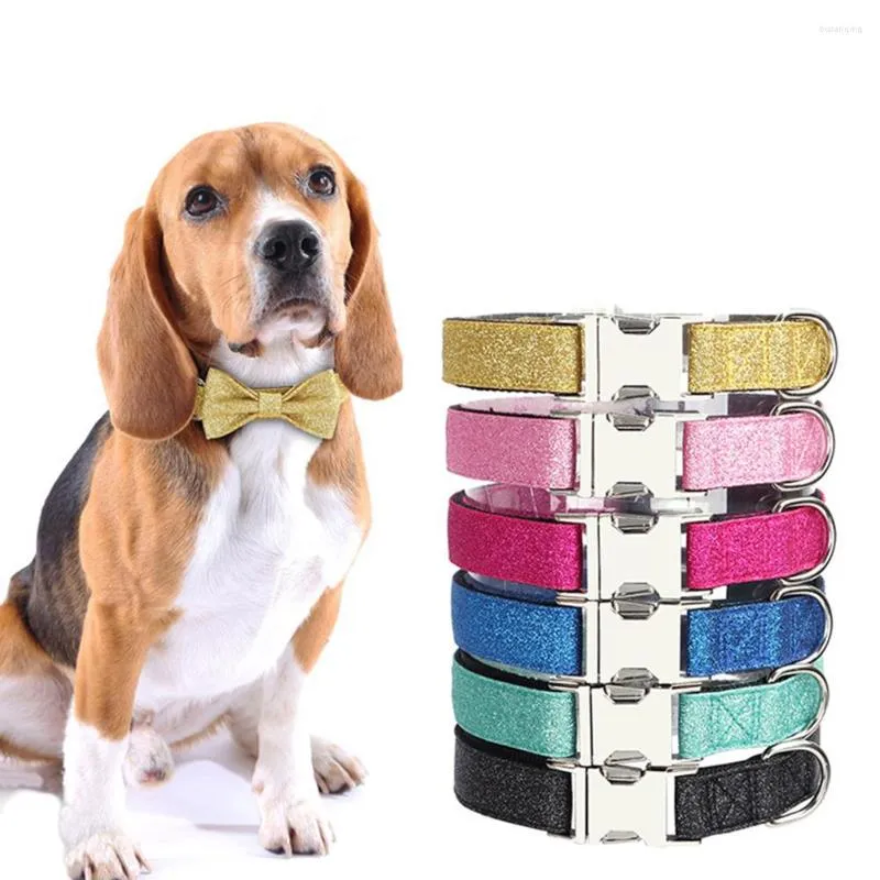 Colliers pour chiens collier de chat fournitures pour animaux de compagnie réglables ornement arc pour chats accessoires fête de noël