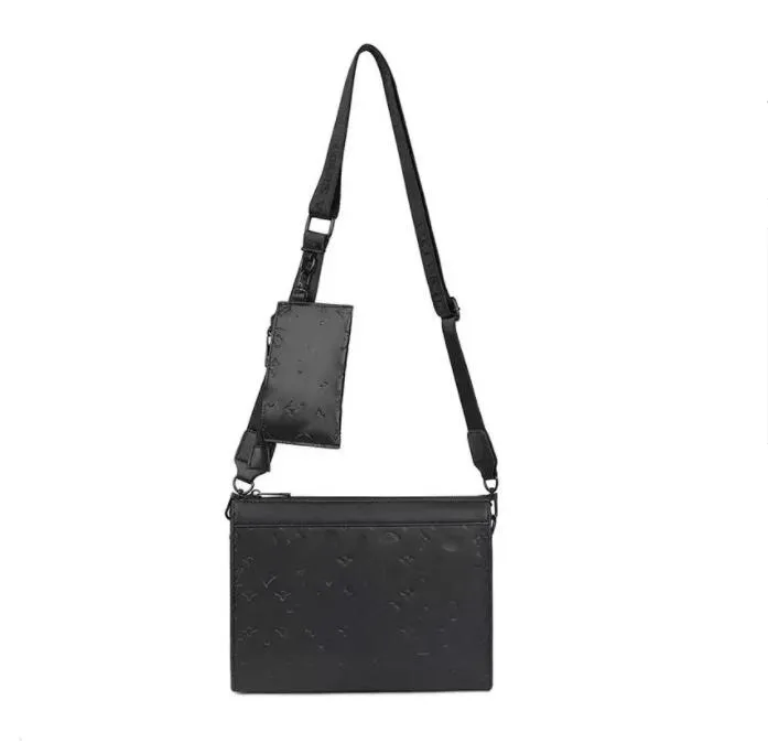 DHgate.com:Luxury Designer Embossing Crossbody Bag, Black