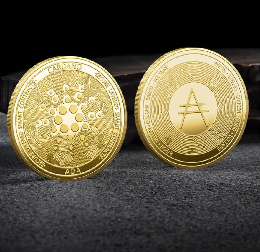 Médaille commémorative plaquée or et argent en relief Arts and Crafts 3D, cadeau de collection de sceaux virtuels numériques de commerce extérieur
