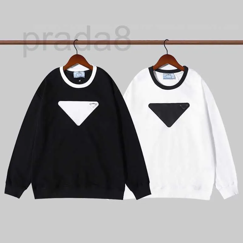 Men's Hoodies & Sweatshirts Designer luxury Womens chest Triangle label Man Paris Fashion Tee Top Quality Tees Street long Sleeve black purple NDL9