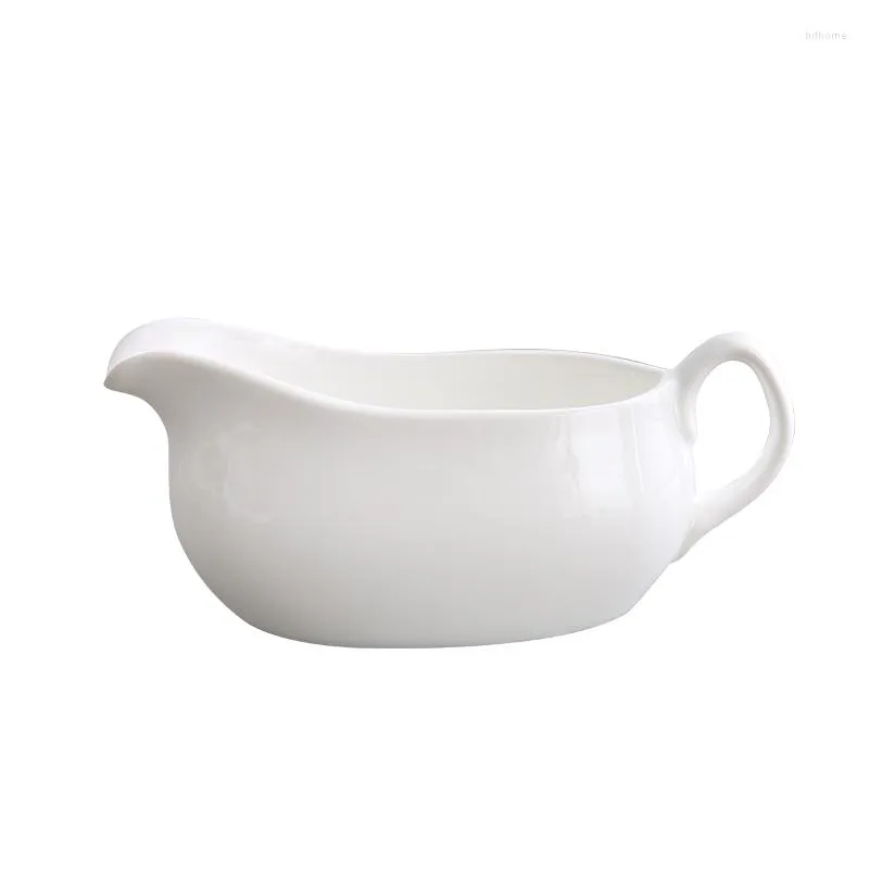 Bowls White Ceramic Black Pepper Sauce Boat Chili Pot Seasoning Container Dish Western /Steak