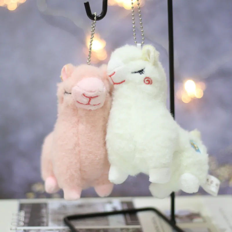 Mooie alpaca knuffel lam pop sleutelhanger cadeau vriendin cartoon pop huwelijkscadeau items