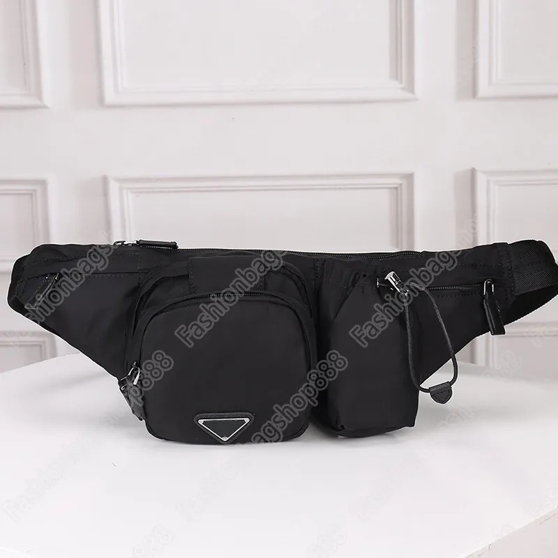 Hochwertige Luxus-Designer-Taillentaschen, Brusttasche, klassische schwarze Handytasche, Segeltuch-Nylon, großer und kleiner Stil, Bauchtasche, Gürtel, Handtaschen, Designer-Gürteltasche, Unisex