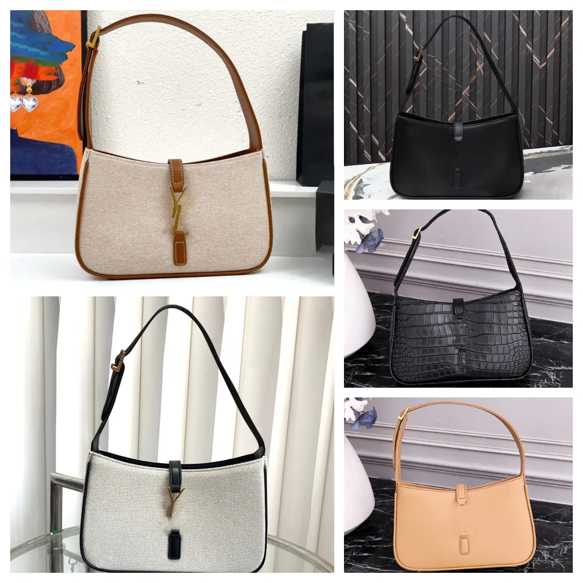 Diseñador Mujer hobo le5a7 bolso Bolso de hombro Correa de hombro ajustable Bolso de lujo bolso de vagabundo bolso de diseñador Crocodile crossbody Underarm bag al por mayor