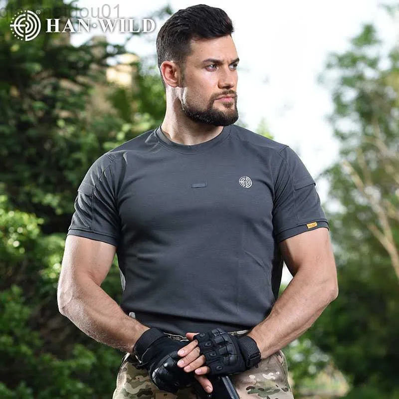 HAN WILD Mens Tactical T Shirt Quick Dry, Solid, Breathable, Army Cotton,  Ideal For Outdoor Sports And Hiking L230707 From Qiaomaidou01, $18.52