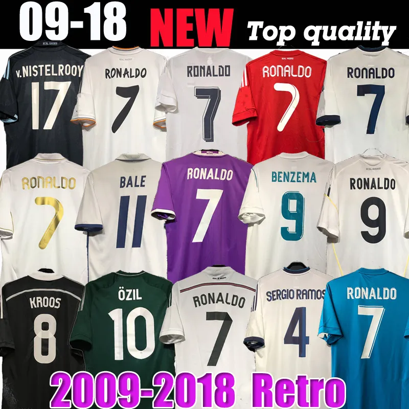 결승전 레알 마드리드 레트로 축구 저지 축구 축구 guti ramos seedorf Carlos Ronaldo Zidane Raul Vintage 09 10 11 12 13 14 15 16 17 18 Figo Kits