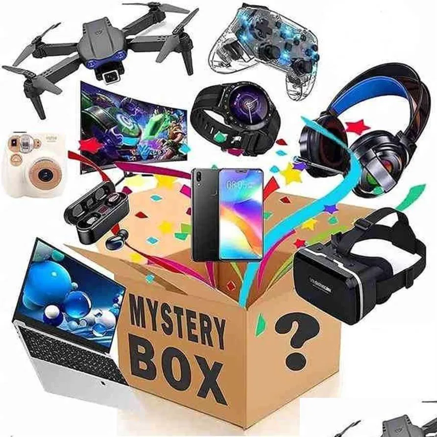 Haut-parleurs portables Mystery Box Electronics Boîtes aléatoires Cadeaux surprise d'anniversaire ADT Lucky tels que des drones Montres intelligentes Bluetooth Spea Dhiwq Meilleure qualité