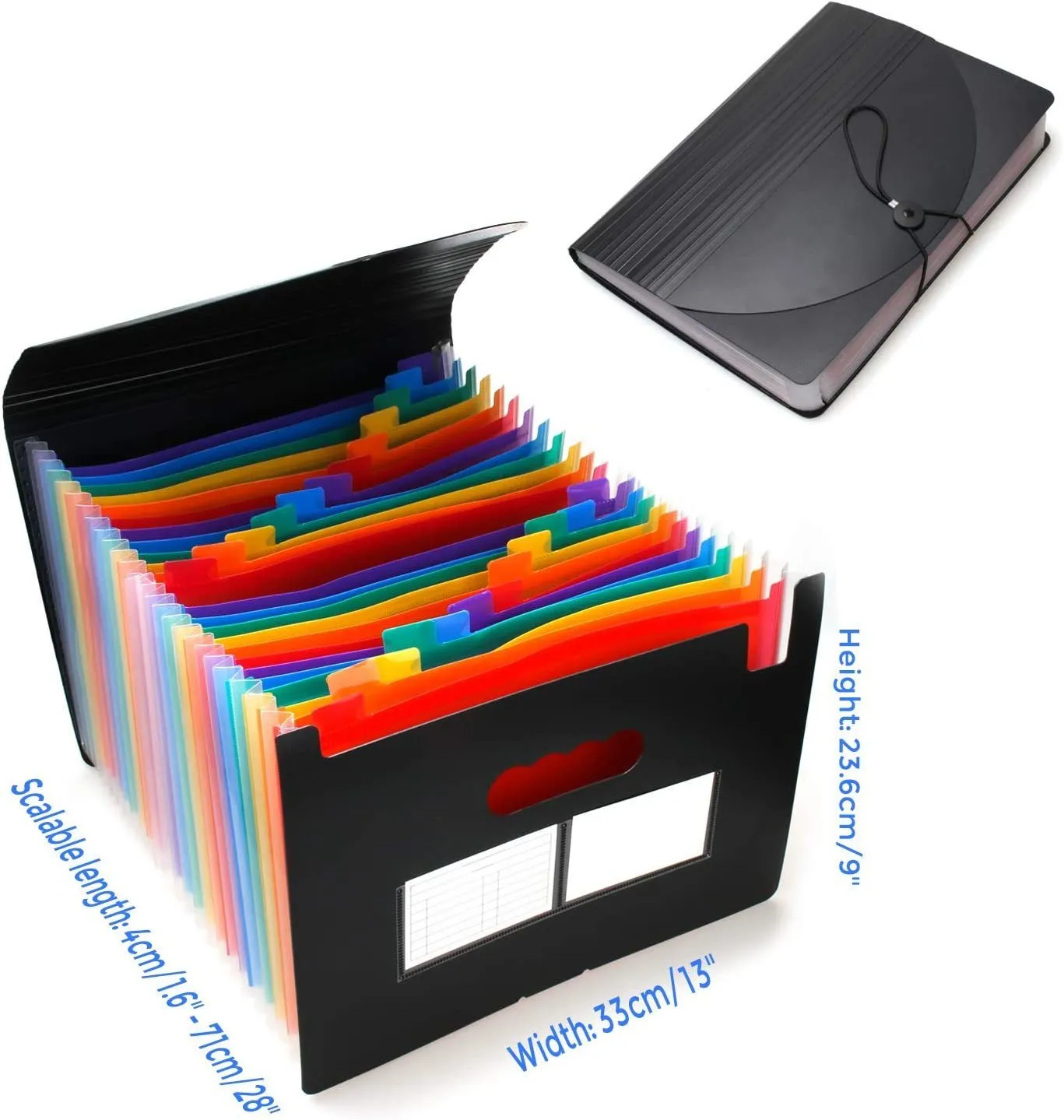 13 Pocket Accordion Organizer Nicecho Expanding File Folder, 7 Pockets ...