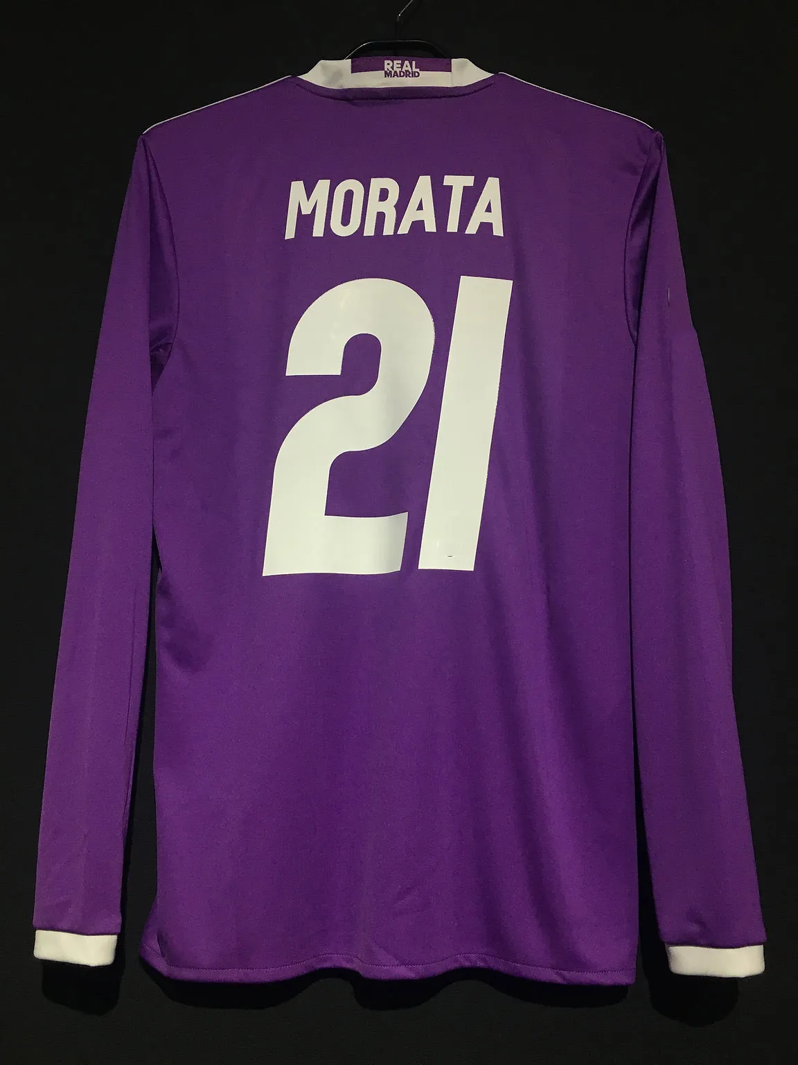 ウェア Real Madrid 13/14 long sleeve jersey L Vintage Soccer Jersey Real Madrid Home Long Sleeve 2013/14