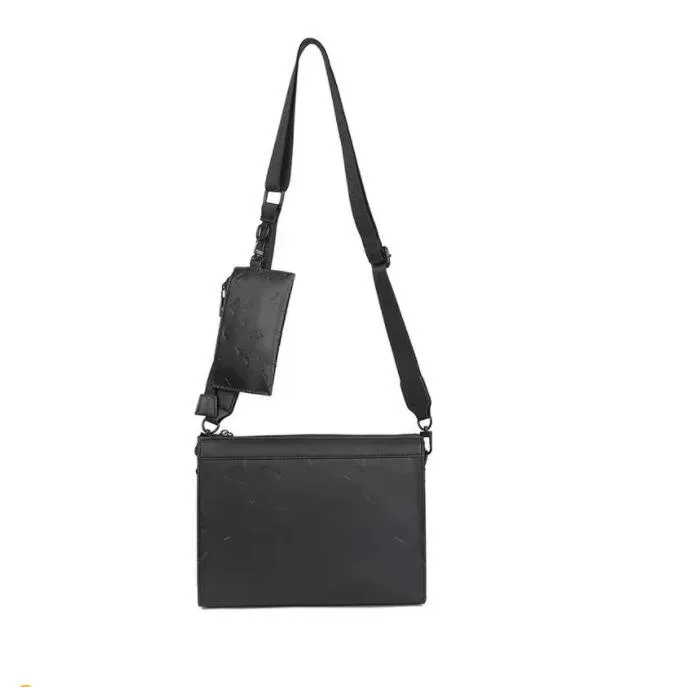 DHgate.com:Luxury Designer Embossing Crossbody Bag, Black