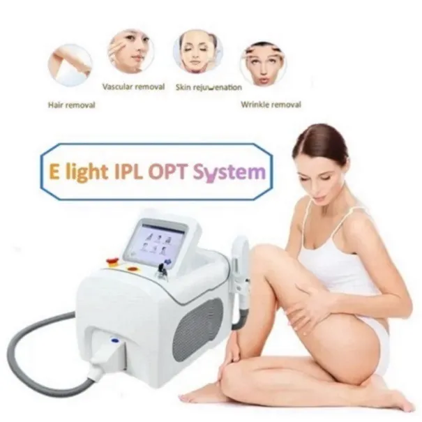 Bärbar ELIGHT hårborttagning OPT IPL HR laser snabb hårborttagning Elight RF laser Maskin ipl laser hårborttagningsmedel Ascular therapy Salong maskin