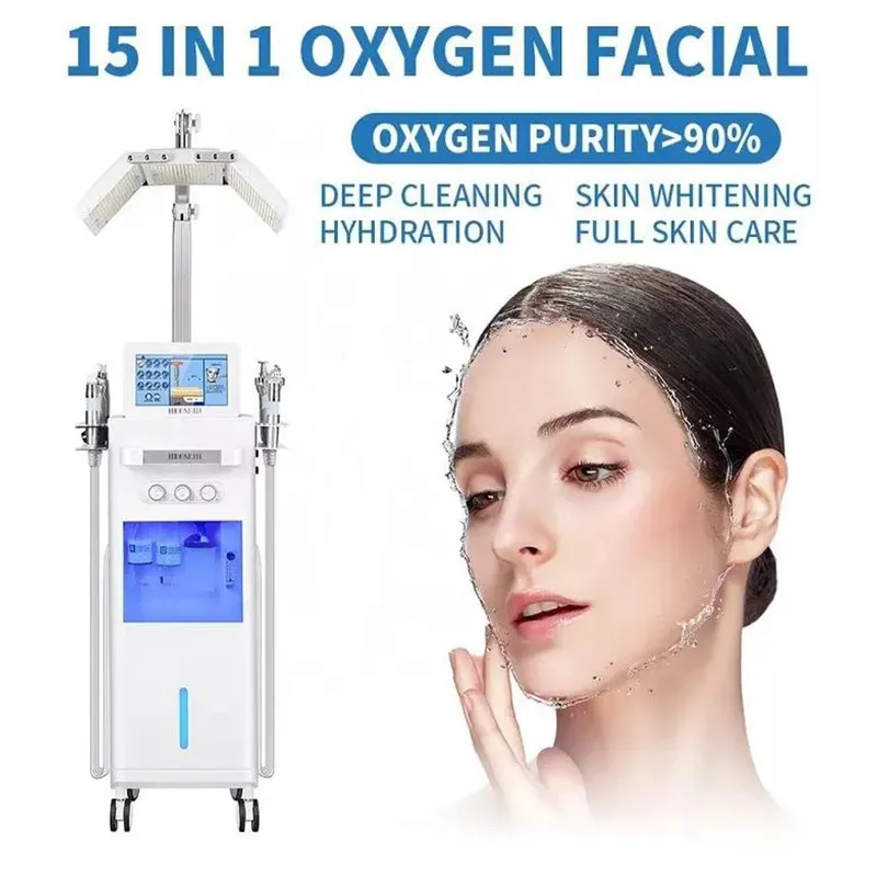 Oxygen Hydro Microdermabrasion Aqua Peeling Skin Deep Cleansing Machine Rimozione dell'acne Rimozione della testa nera Cura del viso Macchina per stringere la pelle