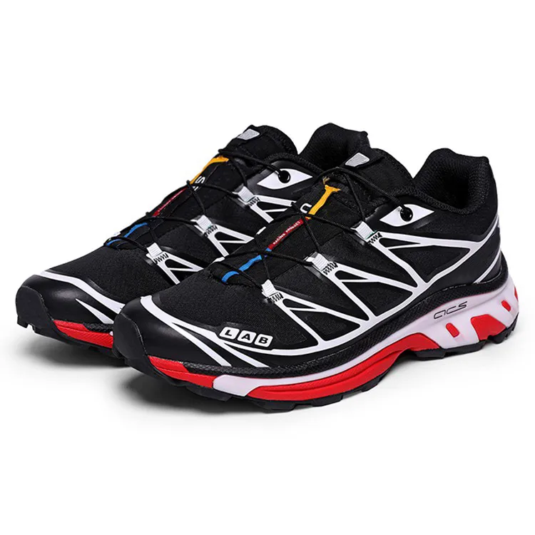 2024 Chaussures de course SALMON XT6 MENSE BLACK MESH AIRES BLEU BLEU RED YELLOY MEN FEMMES XT 6 TRAINER