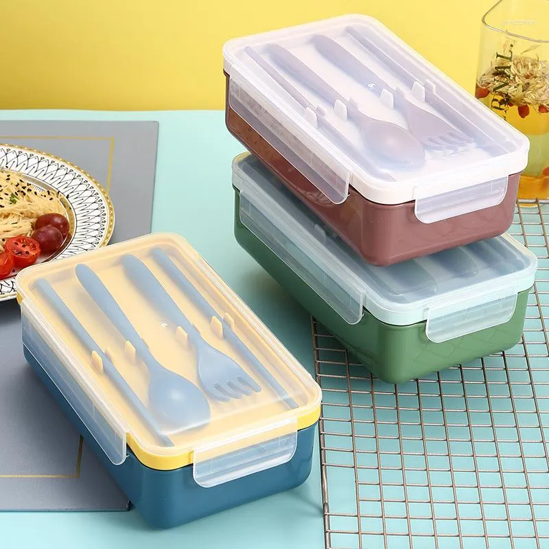 Geschirr-Sets, Bento-Box, auslaufsicherer Behälter, Lunch-Grade-PP-Kunststoff, Aufbewahrung, freie Bewegung, geteiltes Geschirr-Set