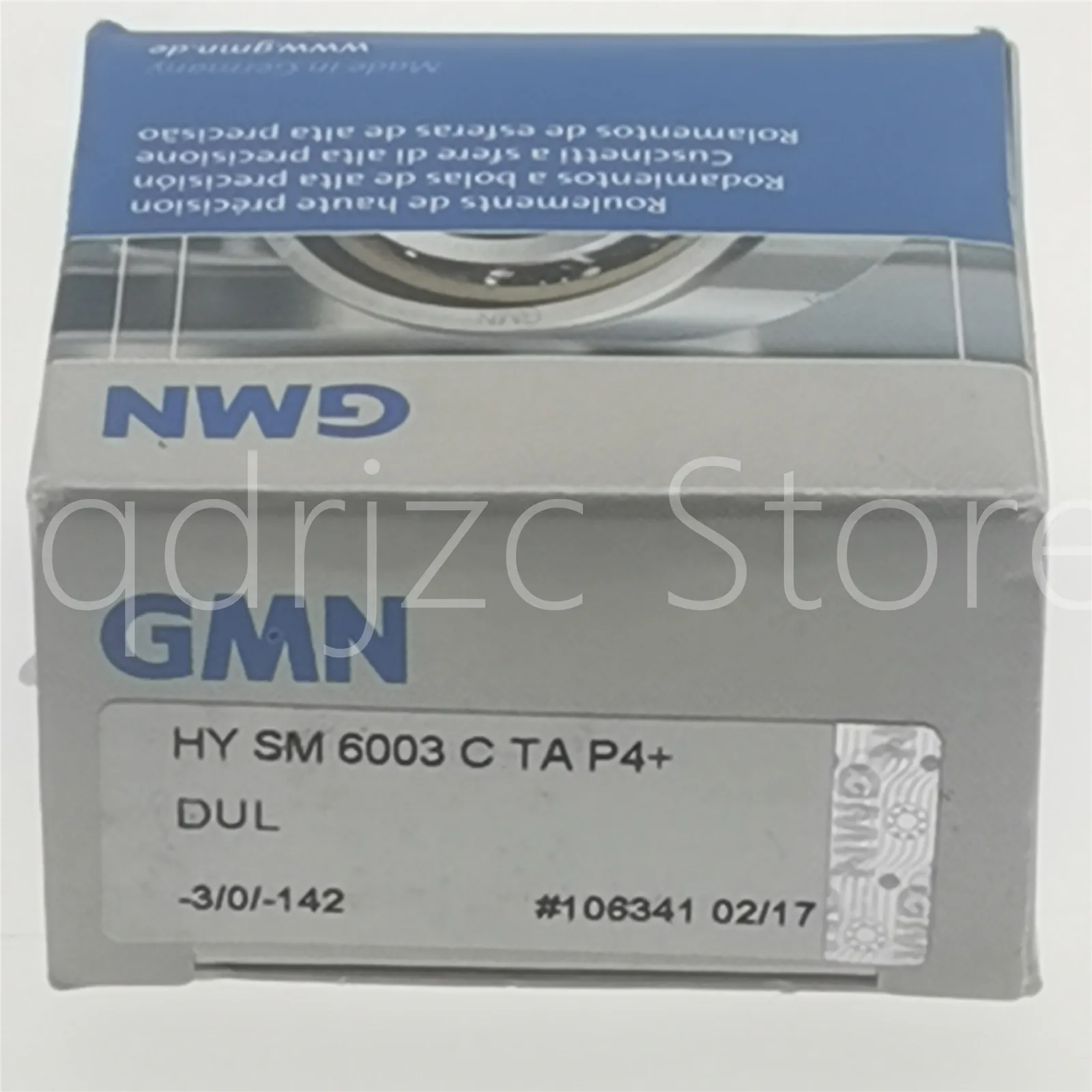 Rolamento do fuso de esferas de cerâmica GMN HYSM6003-C-TA-P4+-DUL = HCB7003-C-T-P4S-DUL 7003CD/HCP4ADGA