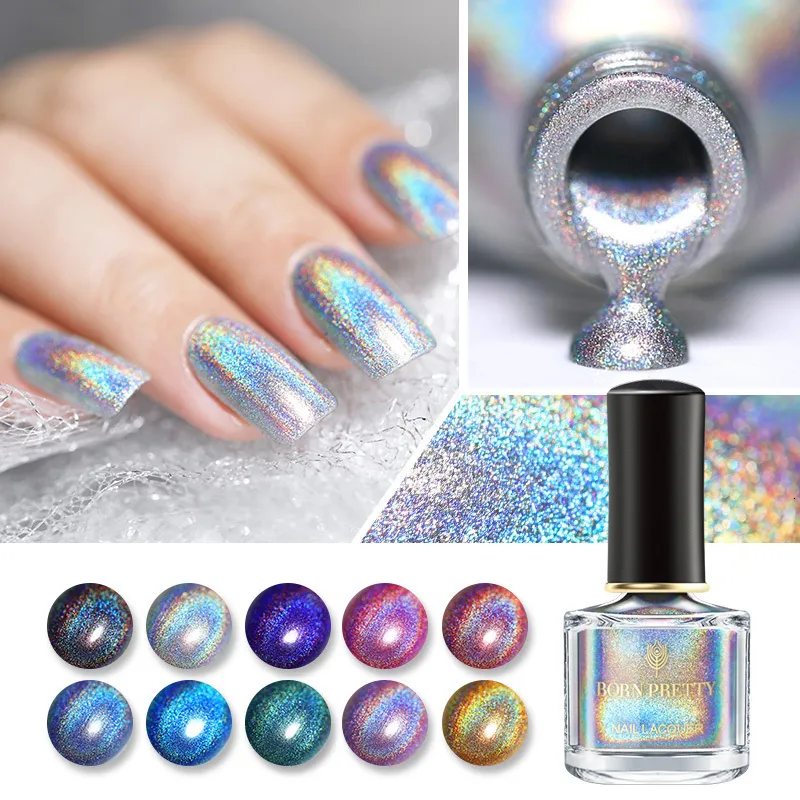 Nail Gel Deluxe Vernis à Ongles Shinny Holographics Scintillant Étincelle Coloré 6ml Nail Art Vernis 230706