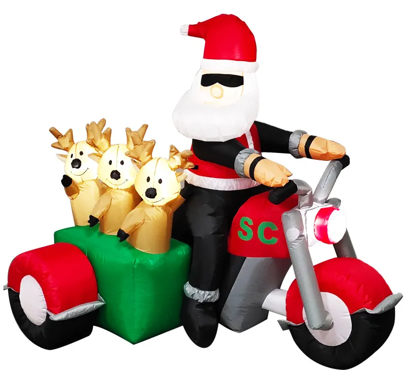 Decorative Santa Claus On Motorcycle 180CM Outdoor... From Activehome ...
