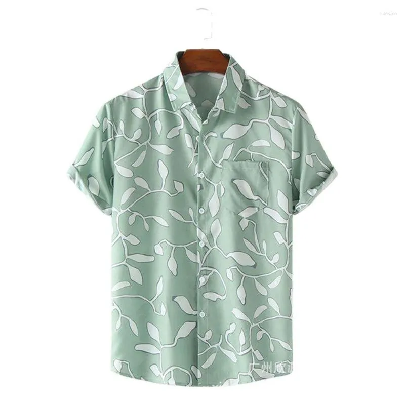 Camicie casual da uomo 2023 Summer Youth Top Fashion Beach Tropical Hawaiian Street Polo in cotone traspirante alla moda