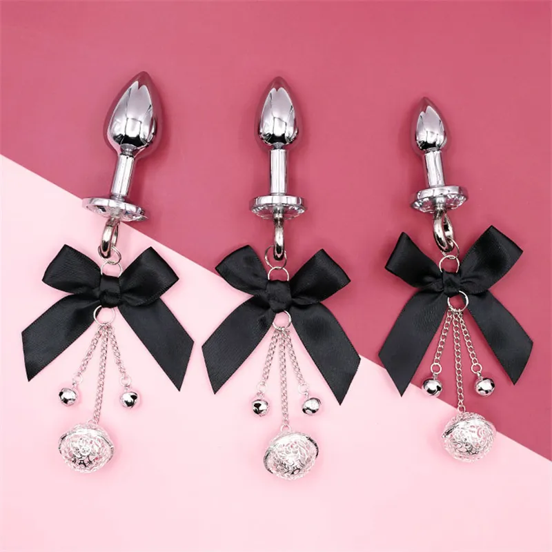 Jouets pour adultes Bowknot plug anal passion petite cloche mari et femme préliminaires taquiner adulte tempérament alternatif jouets d'intérêt 230706