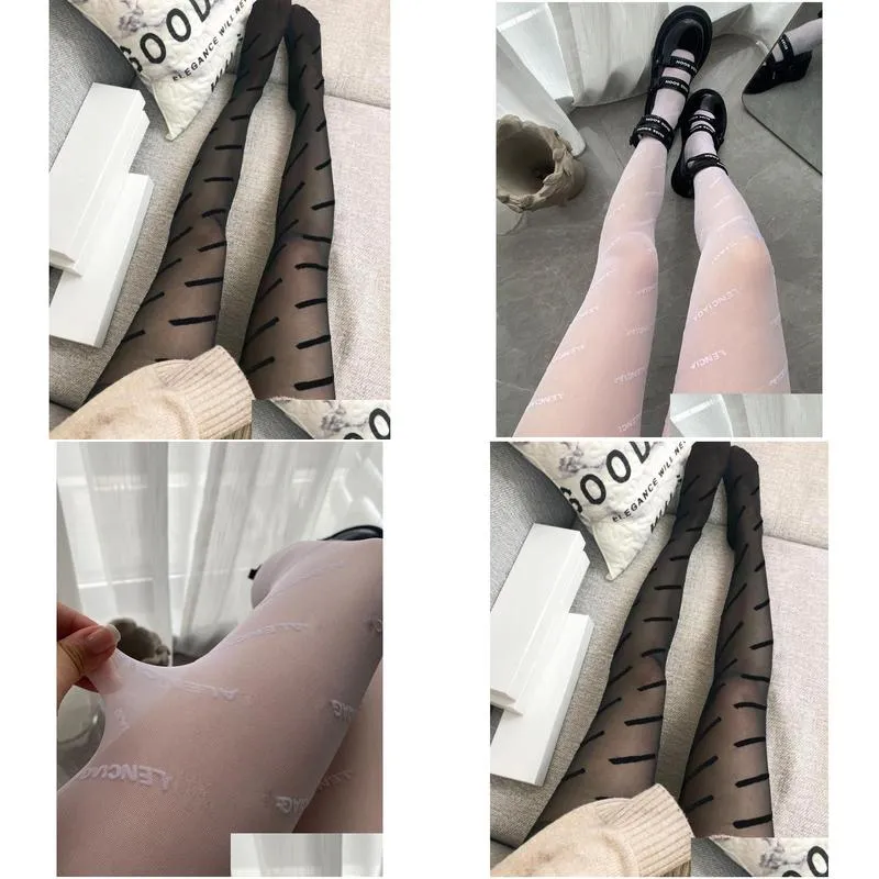 Socks Hosiery Black Tights Leggings For Women Fashion Y Smooth Tight Top  Quality Womens Luxury Stockings Panty Hoses Outdoor Matur Dhukp