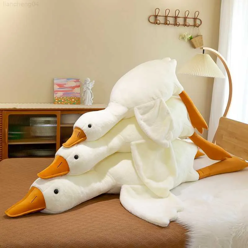 50-190cm Enorme Eend Pluche Speelgoed Schattige Grote Gans Slaapkussen Schattige Gigantische Eend Bank Kussen Zachte Gevulde Dierenpop Cadeau Voor Kinderen 50-190cm Enorme Eend Pluche Speelgoed Schattige Grote Gans Slaapkussen Schattige Gigantische Eend Bank Kussen Zachte Gevulde Dierenpop Cadeau Voor Kinderen