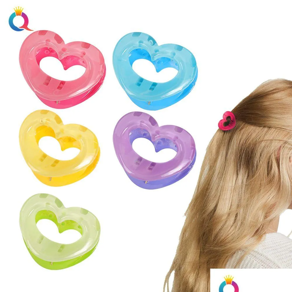 Accessoires De Cheveux Ins Mode Femmes Ruban Élégant Coeur Griffes Bonbons Clips Coiffure Maquillage Bandeau En Épingle À Cheveux 1845 Drop Delivery Dh9Y3