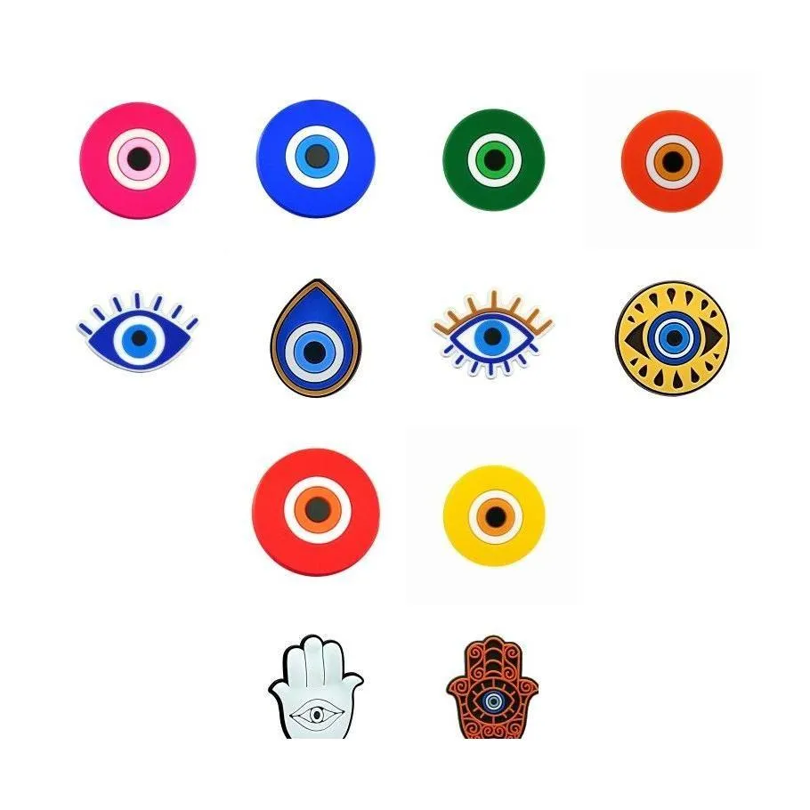 Drinkrietjes Sts Moq Evil Eye Custom Sile St Toppers Er Charms Buddies Diy Decoratieve 8Mm Party Supplies Gift Drop Del Homefavor Dhg3L