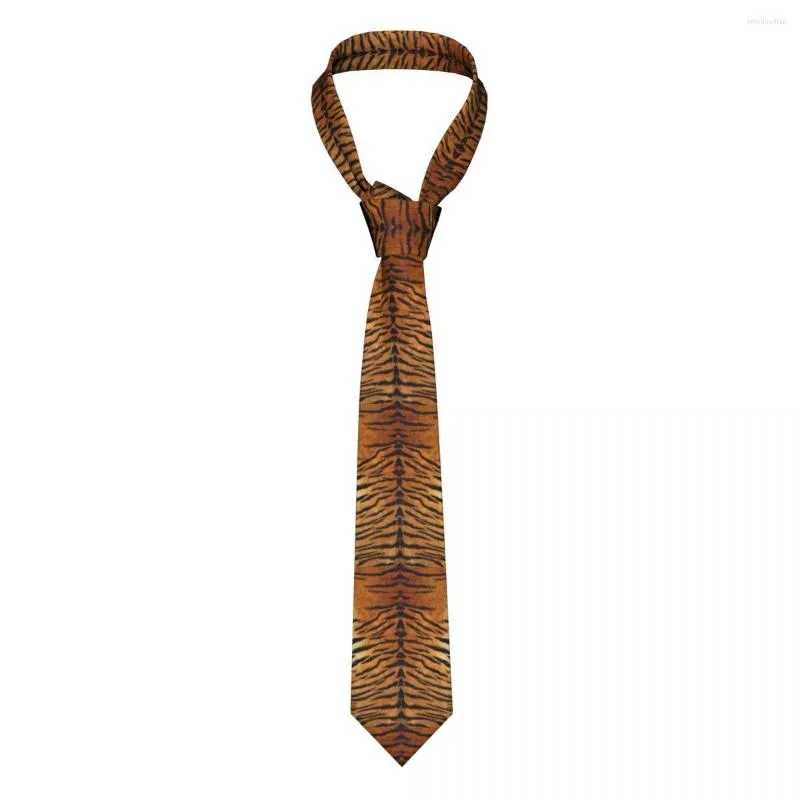 Noeuds Papillon Cravate Pour Hommes Cravates Maigres Formelles Classique Hommes Motif De Fourrure De Tigre Mariage Gentleman Étroit