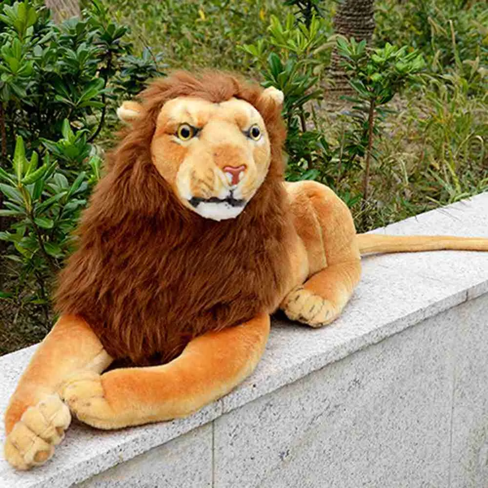 Wypchane pluszowe zwierzęta wypchane pluszowe zabawki dla dzieci dla dzieci świąteczny prezent urodzinowy wysokiej jakości król lew lalka L230707