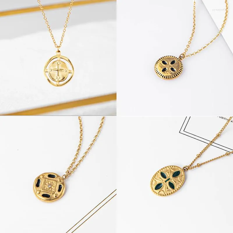 Oval coin necklace best sale