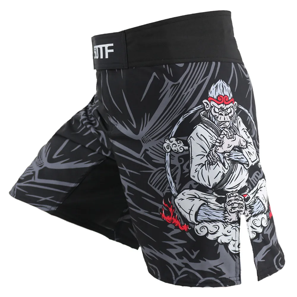 Shorts pour hommes Shorts de boxe Vêtements Mma Muay Thai Kickboxing Fight Suotf Muaythai Hommes Santa Emma Soft Sun Wukong Monkey mma shorts 230706