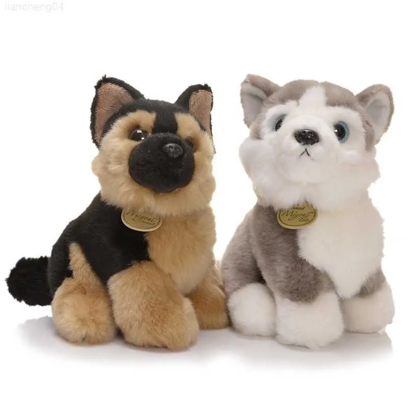 Фаршированные плюшевые животные Aurora Toys Dog Breed с длинным шелковистым пальто длинное плюшевое немецкое овчар