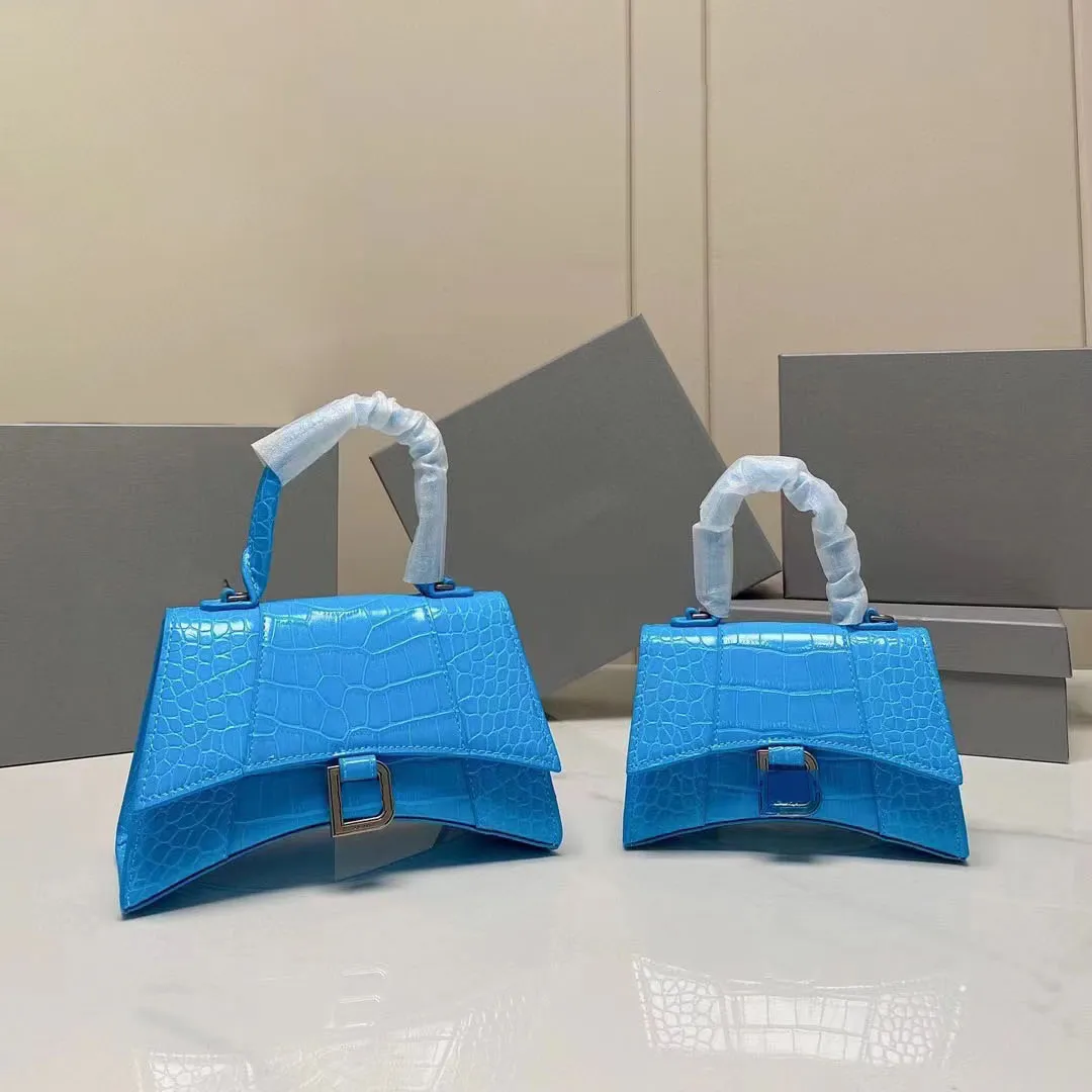 balenciga 10A High Quality Hourglass Luxury Designer Bag Handbags Crocodile Leather Crossbody bags purses designer Woman handbag Shoulder Bags Borse