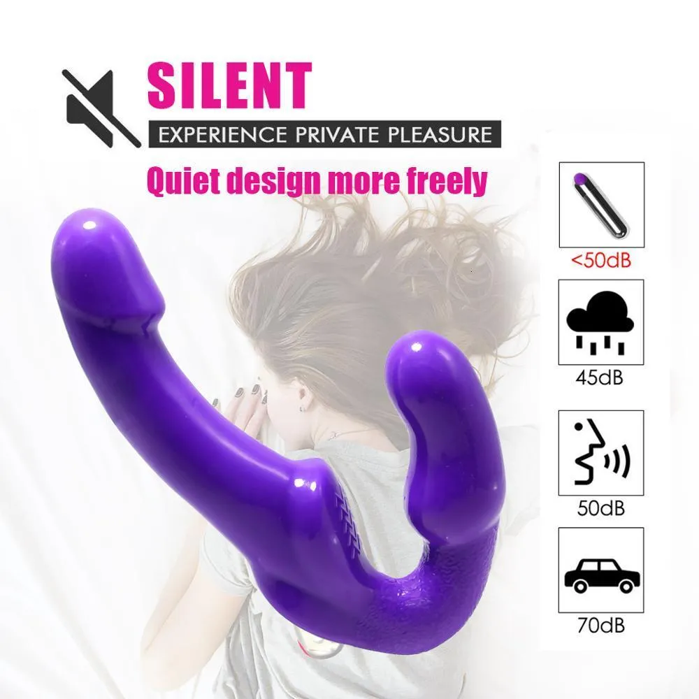 Wireless Strapless Strapon Vibrator - Double-Ended Dildo for Couples &  Lesbian Play - Remote Control Adult Toy - Hot Sale! from Dhgate Adult Toys  - price 22.85