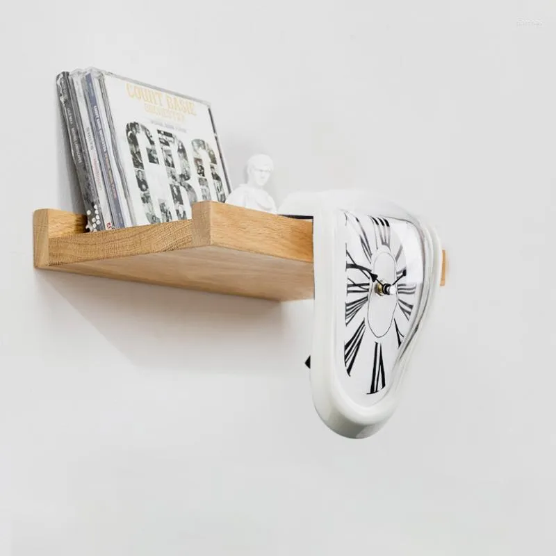 Zegary ścienne Vintage Kreatywność Zwroty Zegar elektroniczny Osobowość Topi Dom Salon Dekoracyjny Cicha Sypialnia Nocna
