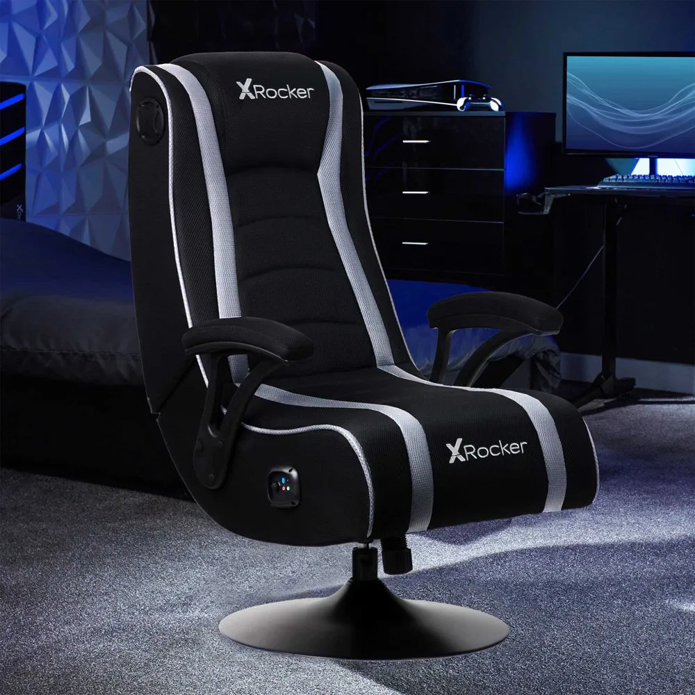 X Rocker Ergonomic Bluetooth Swivel Gaming Chair Black From 137
