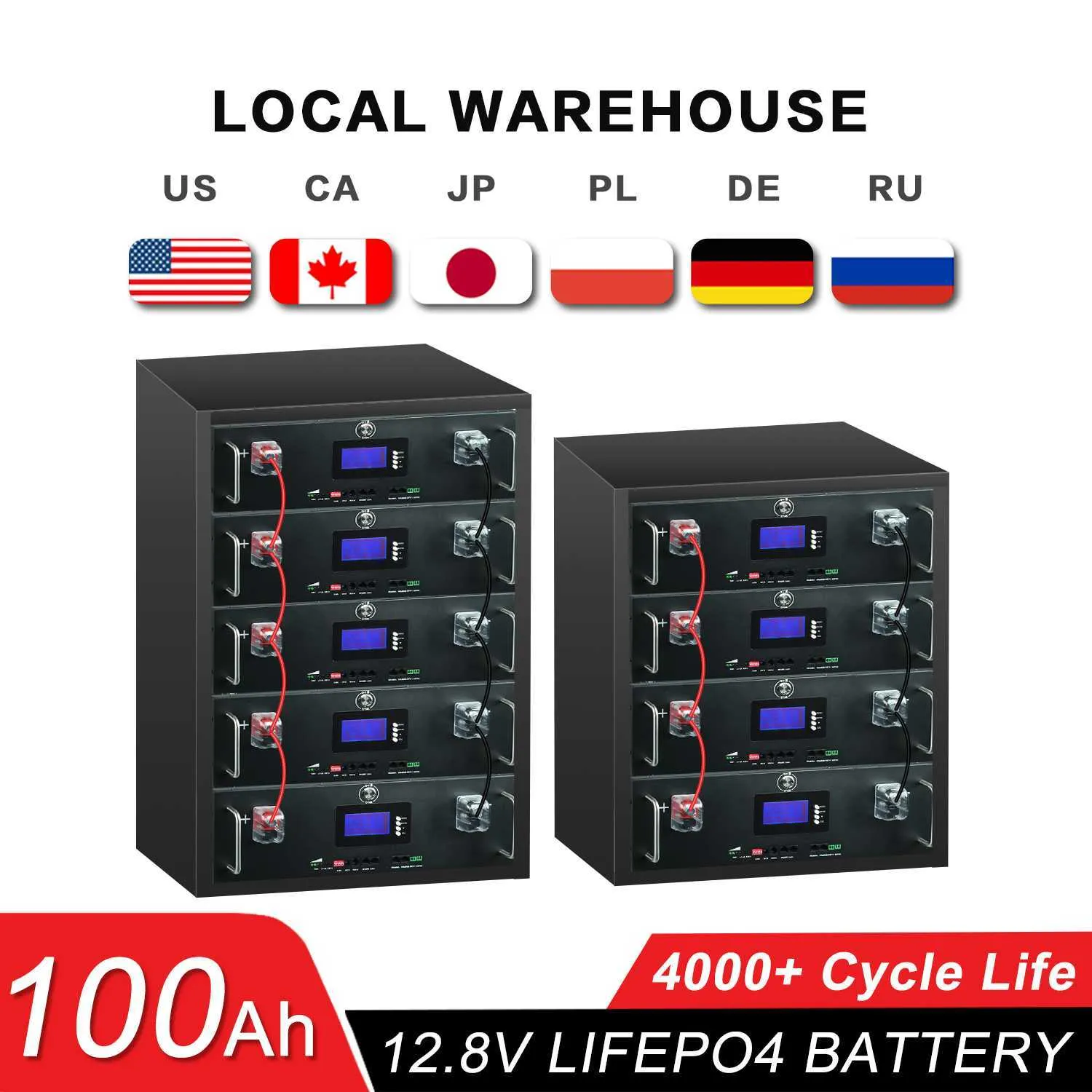 48V 100Ah 200Ah Lifepo4 batteripaket 4S100A Inbyggd BMS Grade a Cells 6000 Cykel 32 Parallell 48V 70Ah Litiumbatteri INGEN SKATT