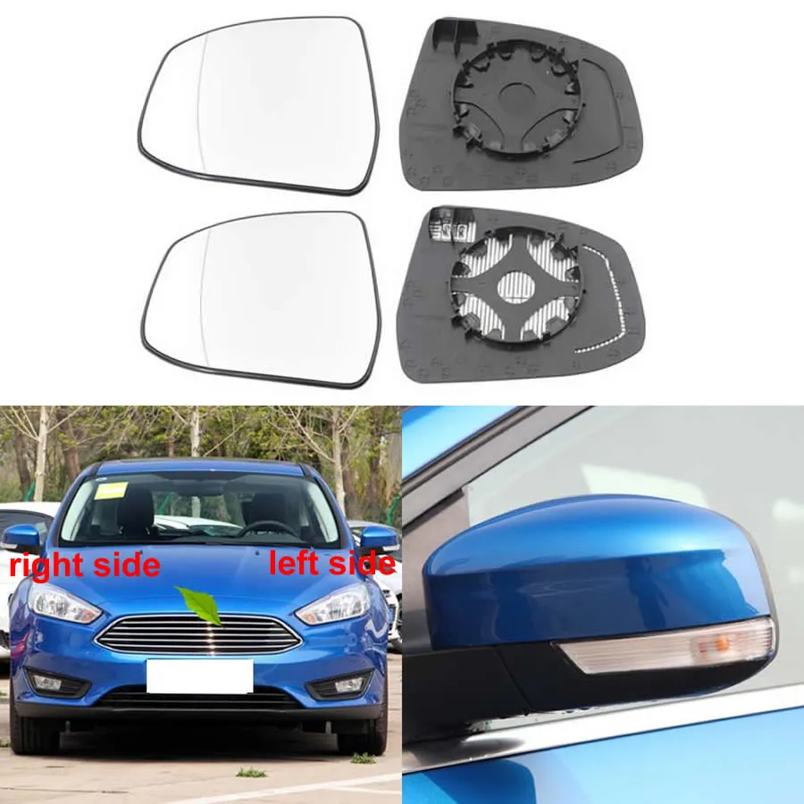 Ford Focus 2012- 2018 Car Accessories Outer Rearview Side Mirrors Lens Door Wing Wing Wing Bear View Glass