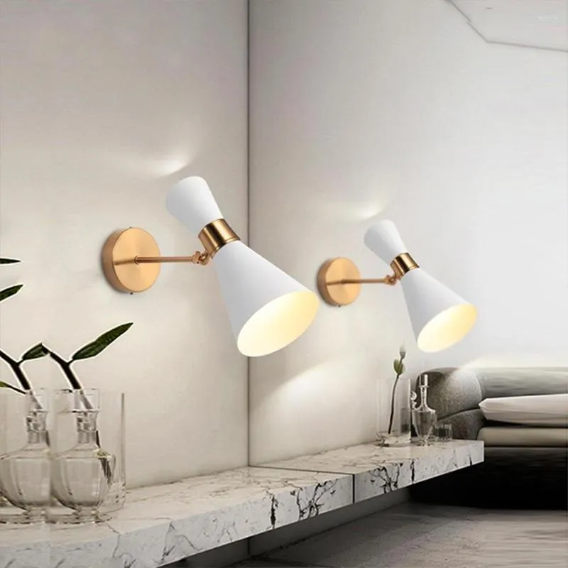 Wandlamp LED-lampen Gouden Hoofdeinde Dressing Woonkamer Huis Decoratie Verlichting Vintage Spiegels Slaapkamer Indoor Blaker Verlichting
