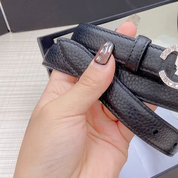 Ch 20 mm woman ceinture concepteur chaîne en laiton bilatéral diamant taille européenne