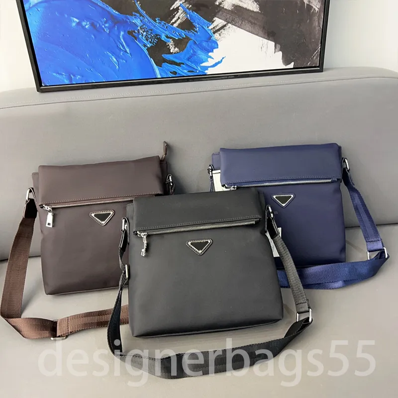 Man Designer Crossbody Tassen Messenger Bag Mode Luxe Nylon Zakelijk Zwart Lichtgewicht en veelzijdige heren klassieke schoudertas