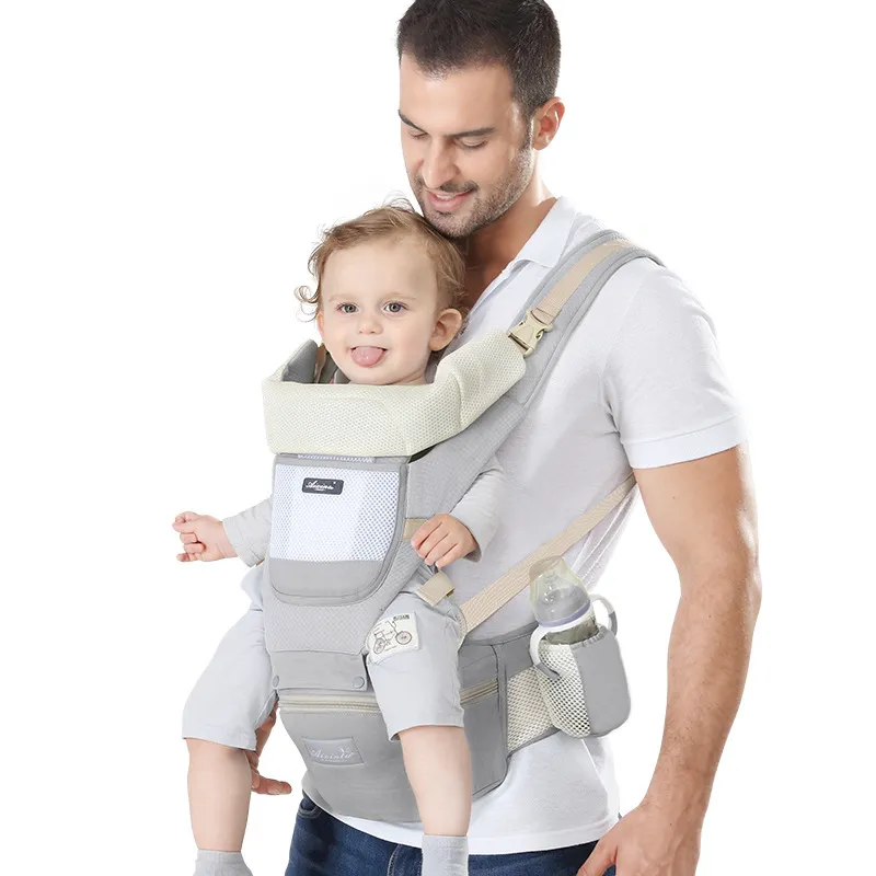 Multicolor sales baby shoulder straps and stools baby waist stools horizontal armrests front and back dual shoulder baby carriers backpack hugging tools sd058 E23