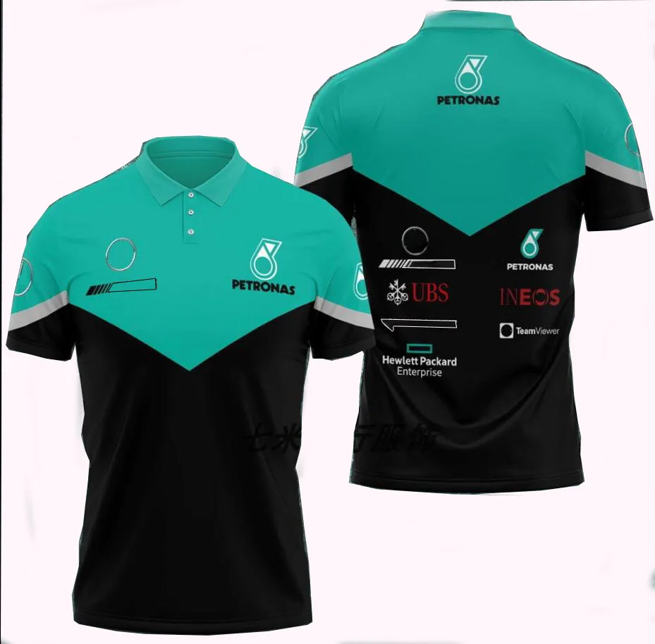 F1 Racing Polo Verão nova camisa de lapela de manga curta com personalizado b7