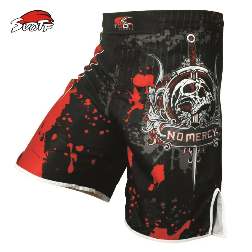 شورتات الرجال suotf pro mma قتال MMA القصير muay muay kick ملاكمة الهلام القفص سراويل Sanda Boxing Sport Pants m-xxxl 230707