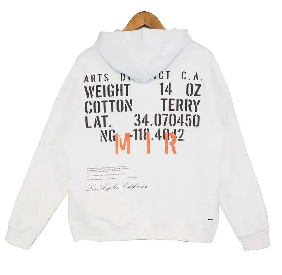 Tasarımcı Moda Sis Hoodies Amirs Sweatshirts Ben Hoodie A Miri Starshirt Terekleri Dolu Trend Mektubu Sıçrama Mürekkep Daman Jogger Erkek Kadınları Takip 88U7